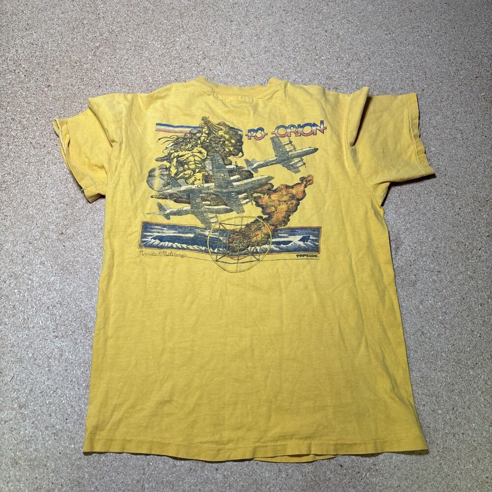 VTG P-3 Orion Sub Killer Navy Airplane Military Graphic 3 Single Stitch M G3